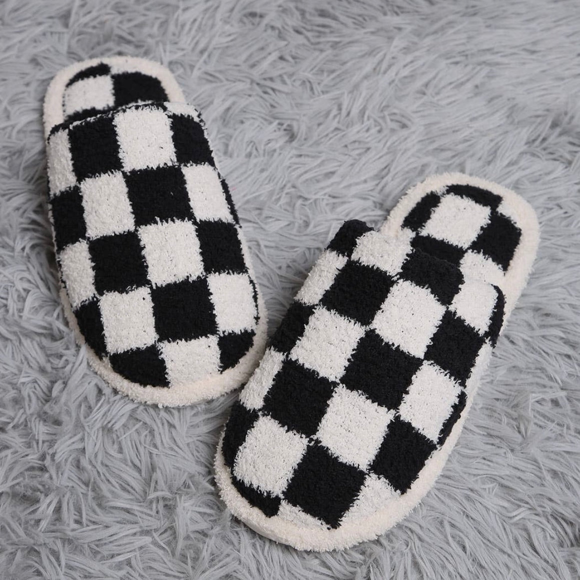 Checkered Slippers