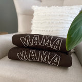 Mama Embroidered Chocolate Sweatshirt