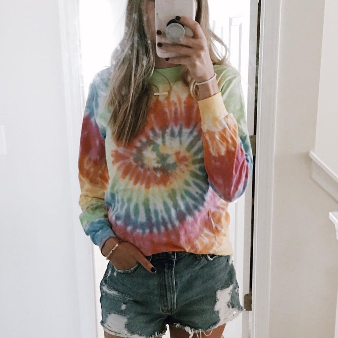 Denim Shirt Ls Tie dye