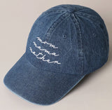 Mom, Mama, Mother Embroidered Hat