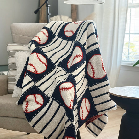 Baseball Cozy Throw Blanket