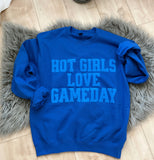 Hot Girls Love Gameday Puff Sweatshirt
