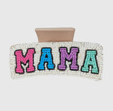 Mama Beaded Hair Clip