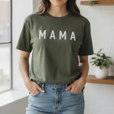Mama Oversized Army Green Tee