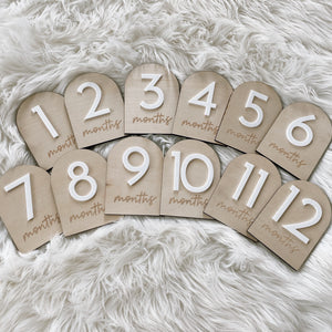 Arch Baby Wooden Milestone Cards