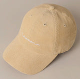 Mama Embroidered ￼Corduroy ￼Hat