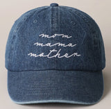 Mom, Mama, Mother Embroidered Hat