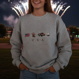 USA Icons Embroidered Sweatshirt