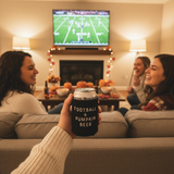 Football + Pumpkin Beer Coozie