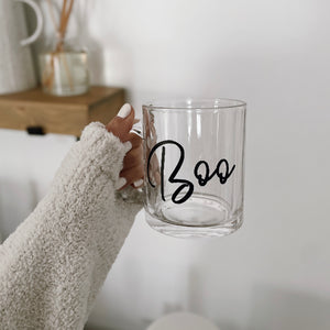 Boo Glass Mug