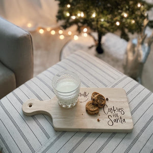 Milk And Cookies Santa Board