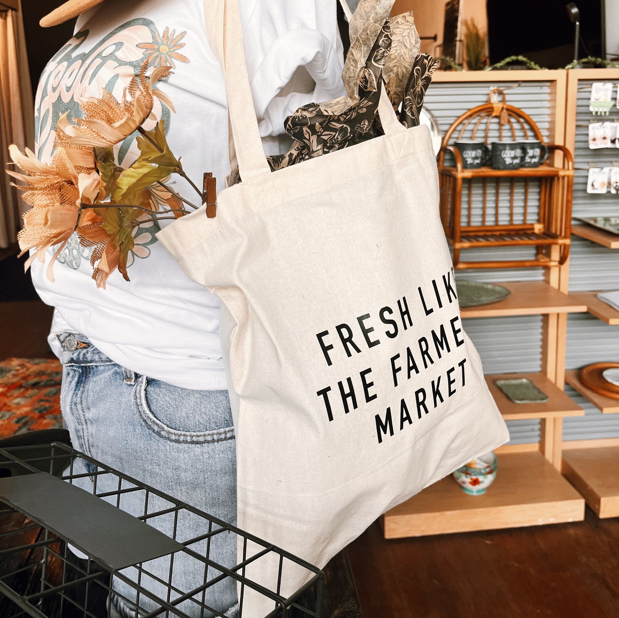 Farmers Market Tote – shopcatvonle - Main Image
