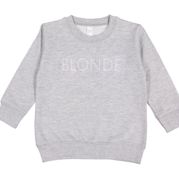 Blonde Toddler Sweatshirt